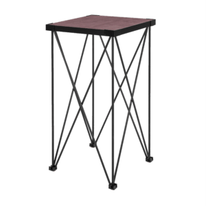 Noleggio tavolino pieghevole 50x50 cm H 100 in alluminio nero: postazione compatta per laptop DJ, regia luci e video. Stabile e leggero. Brescia, Milano e Franciacorta.
