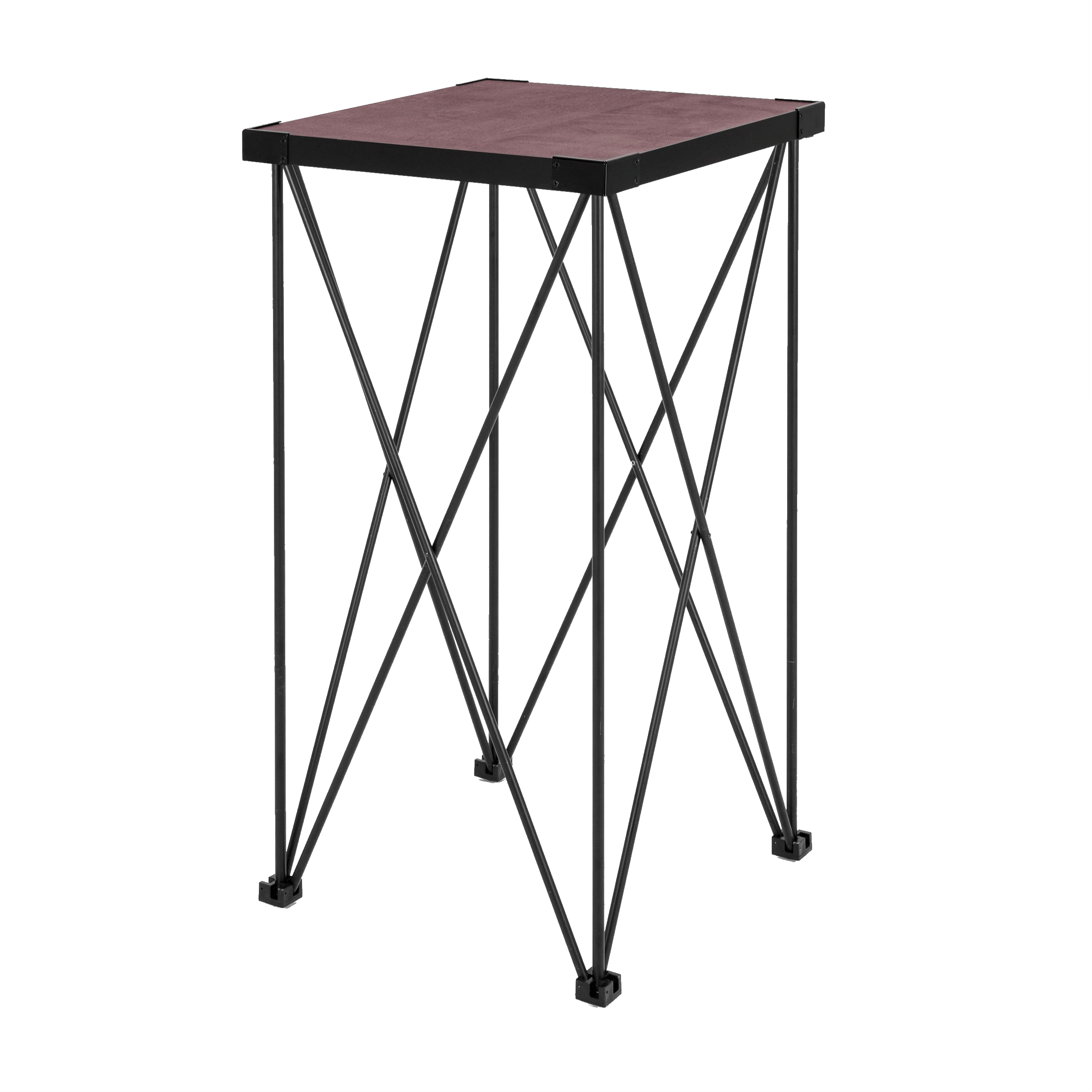 Riser nero h 100 cm con pianale 50 x 50 cm